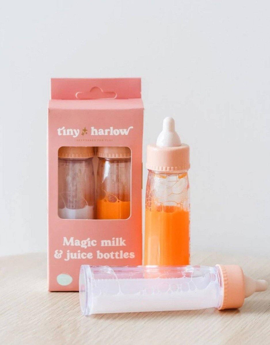 Magic Milk and Juice Bottle Set - Tiny Harlow - North America Toys sold by Rosebud & Jo
