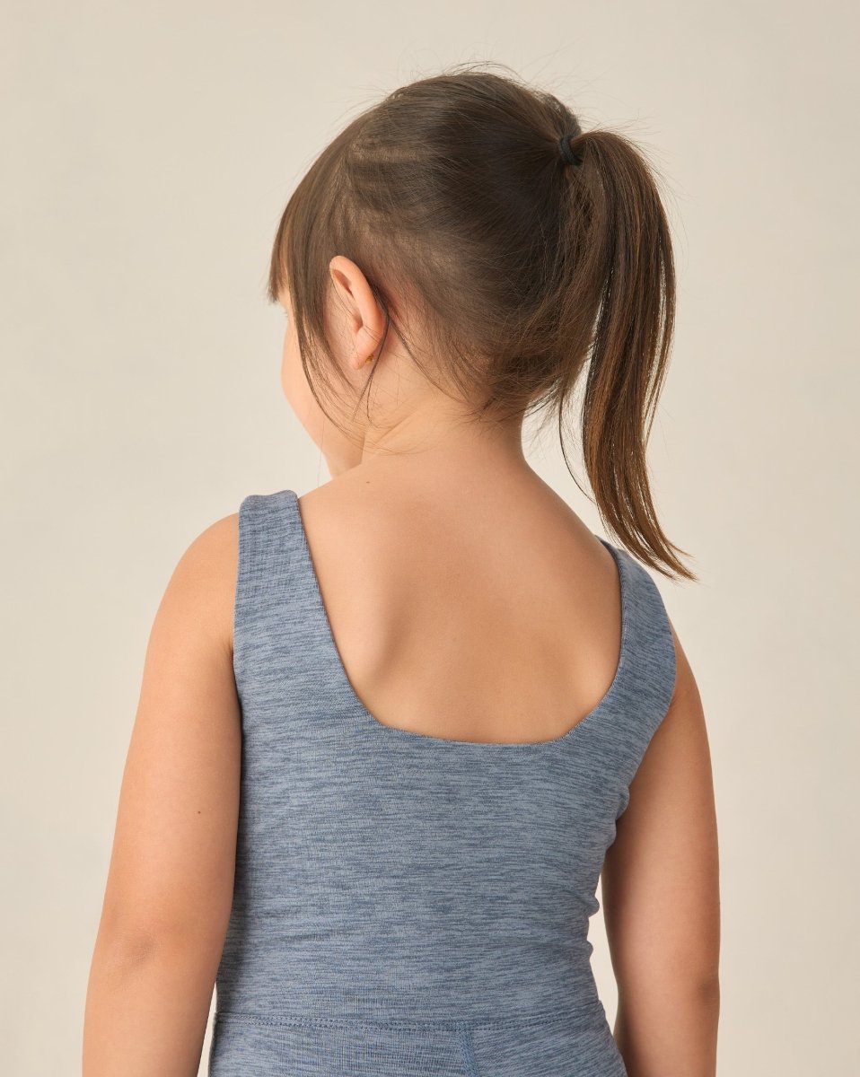 Malibu Bodysuit || Heathered Marine - Rylee + Cru Bodysuits/Onesies sold by Rosebud & Jo