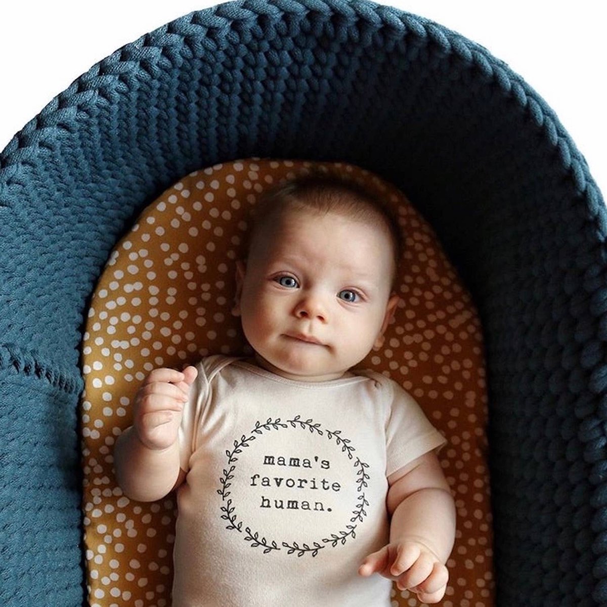 Mamas Favorite Human Organic Cotton Bodysuit - Tenth & Pine Baby & Toddler Clothing sold by Rosebud & Jo