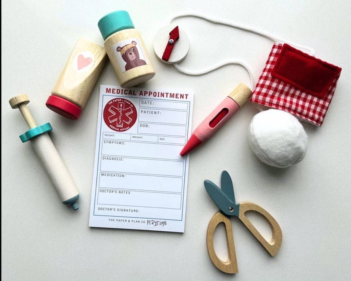 Medical Appointment Playtime Pad - The Paper and Plan Co. Toys sold by Rosebud & Jo