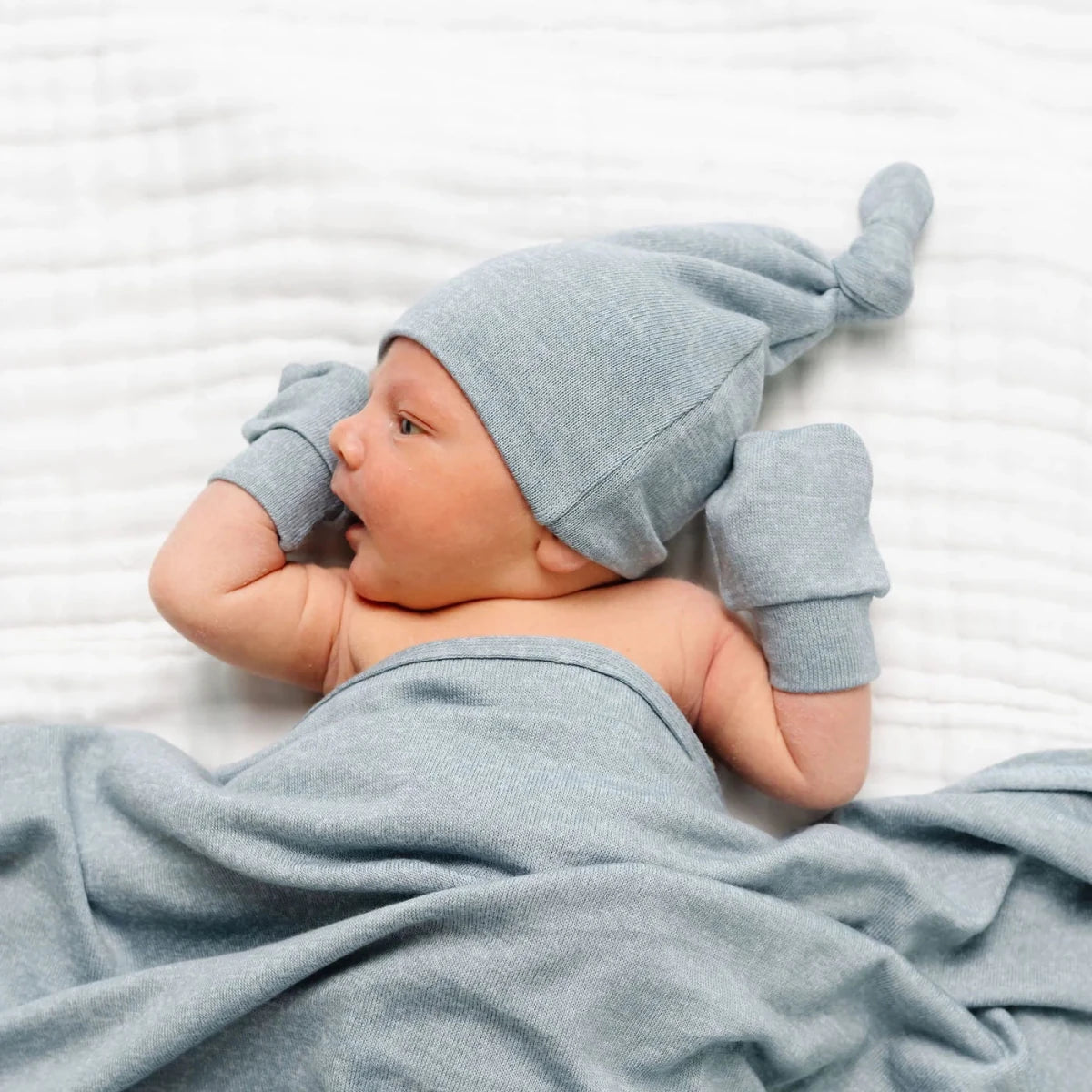 Miller Plush Knit Top Knot Hat - Lou Lou & Company Hats sold by Rosebud & Jo