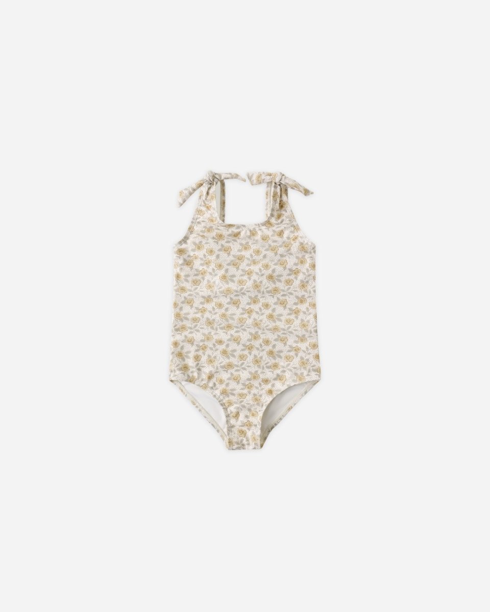 Millie One - Piece || Yellow Floral - Rylee + Cru Swimsuit sold by Rosebud & Jo