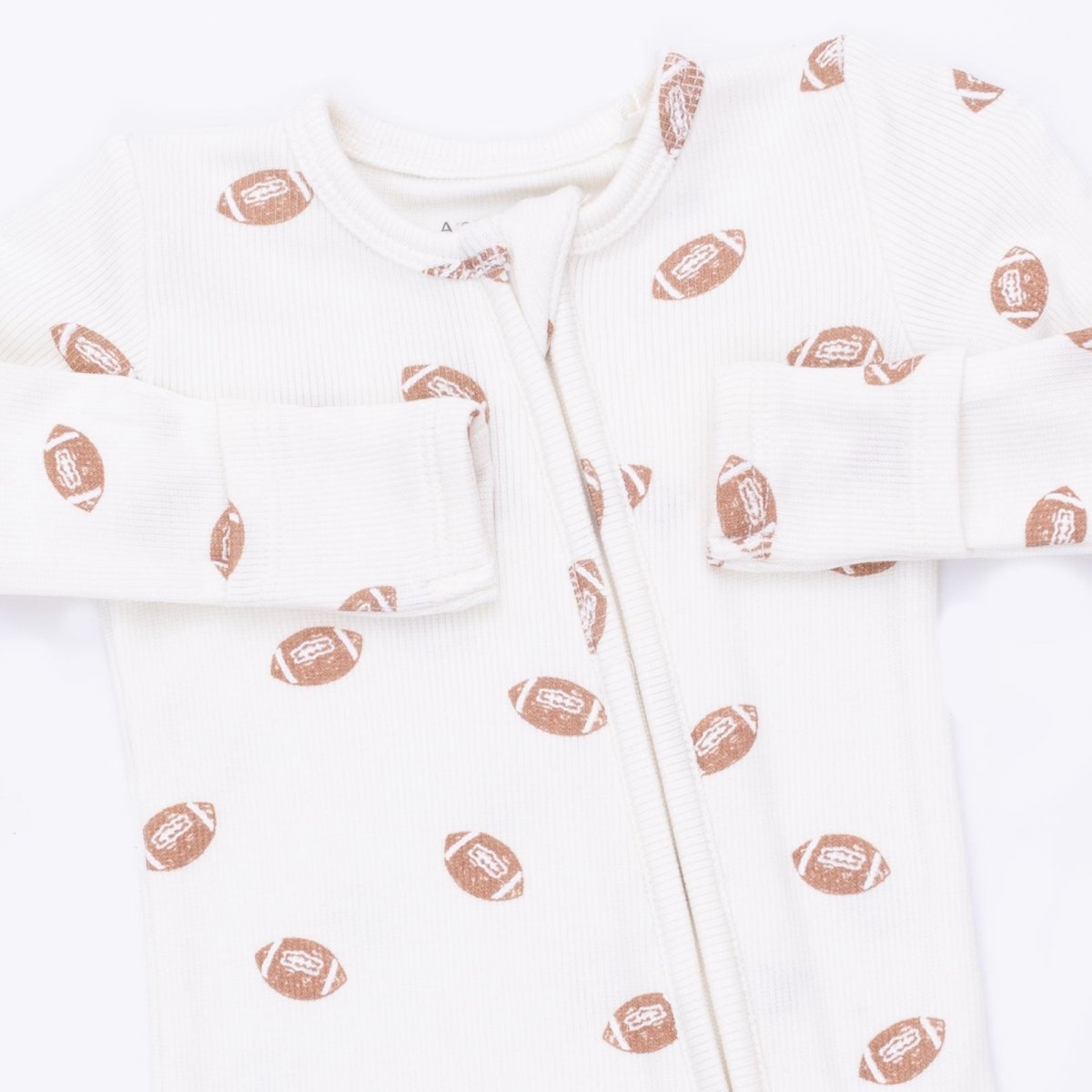Mini Footballs - 2 Way Zipper Footie - Angel Dear Footies sold by Rosebud & Jo