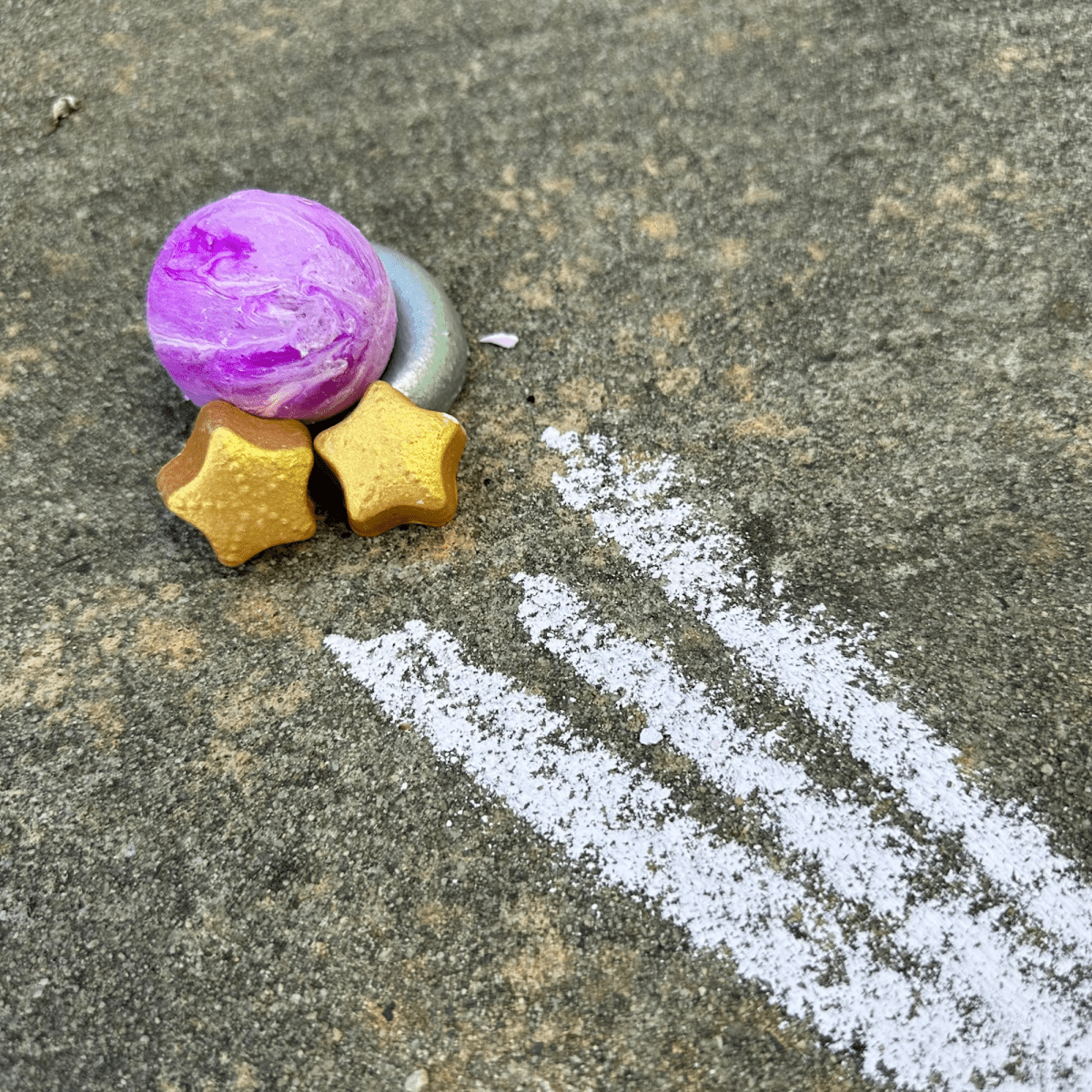 Mini Galaxy Sidewalk Chalk - TWEE made for little hands sold by Rosebud & Jo