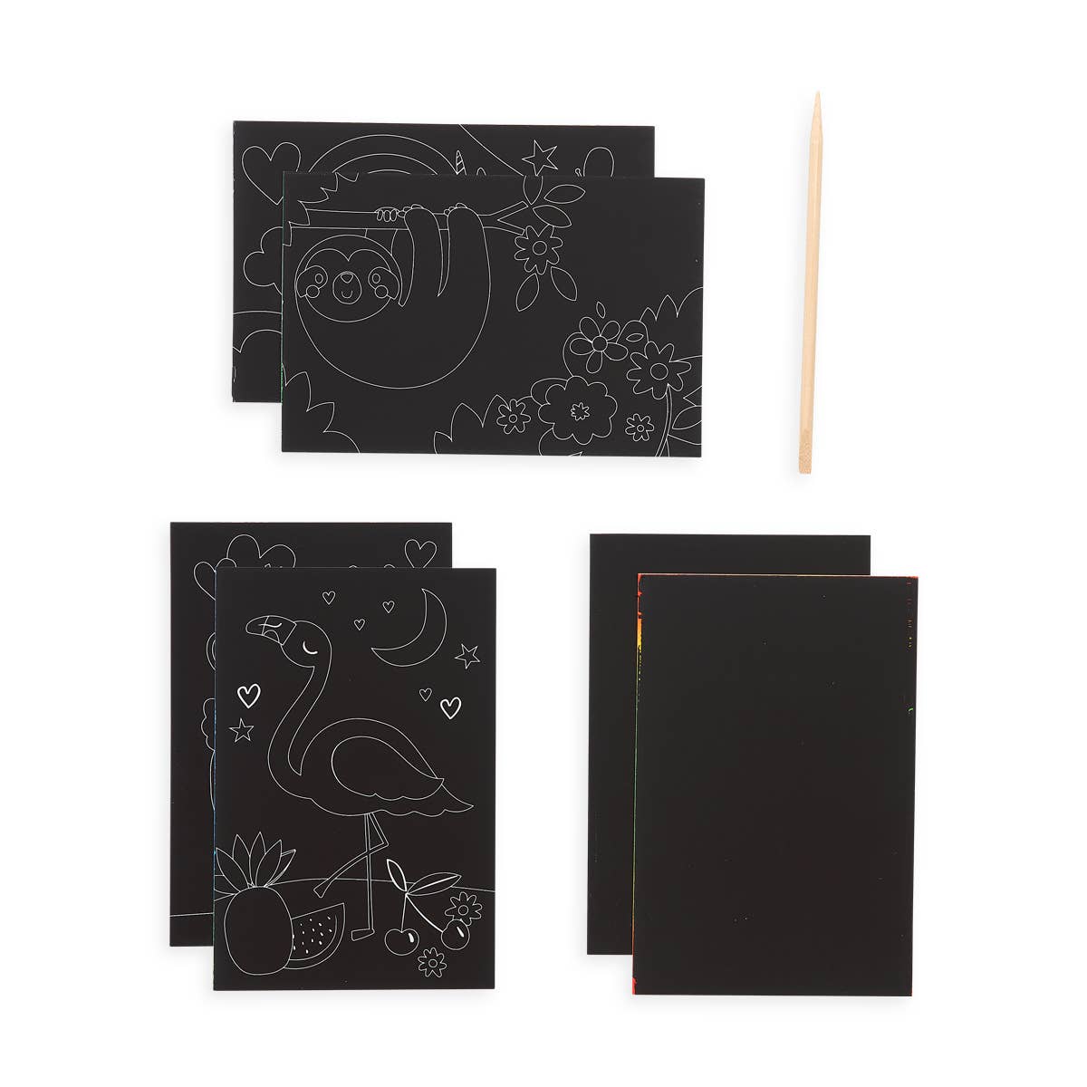 Mini Scratch & Scribble Art Kit: Funtastic Friends - OOLY Art sold by Rosebud & Jo