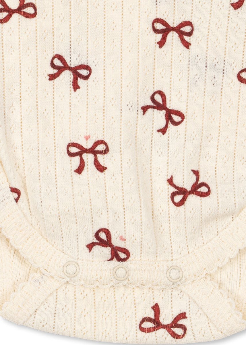 Minnie Bow Rouge Onesie - Konges Sløjd A/S Baby & Toddler Clothing sold by Rosebud & Jo