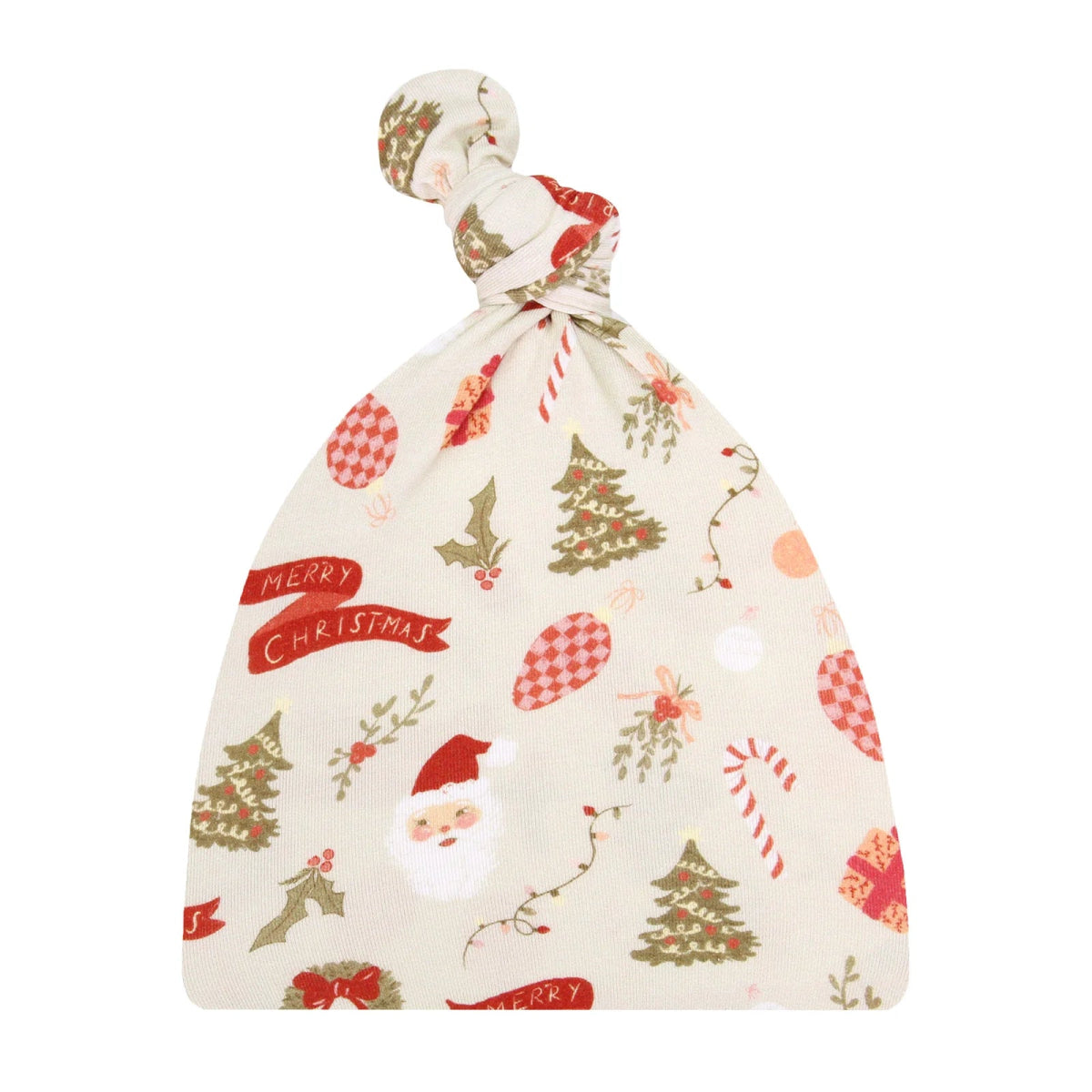 Mistletoe Christmas Newborn Hat - Lou Lou & Company Hat sold by Rosebud & Jo