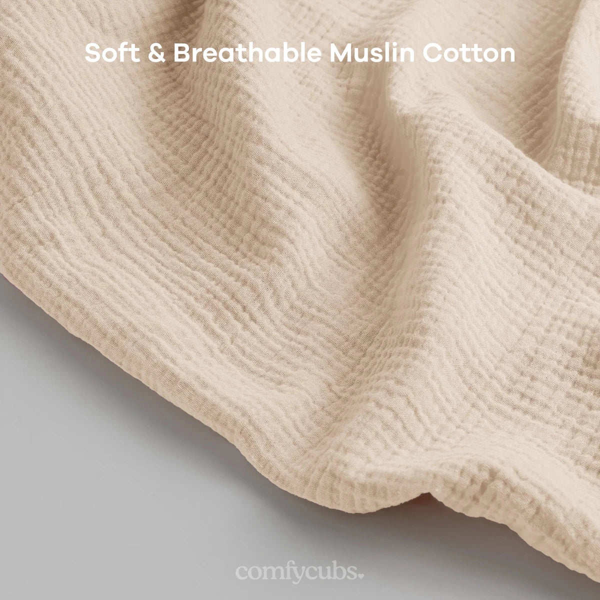 Muslin Nursing Cover - Sand - Comfy Cubs Pregnancy & Postpartum Essentials sold by Rosebud & Jo