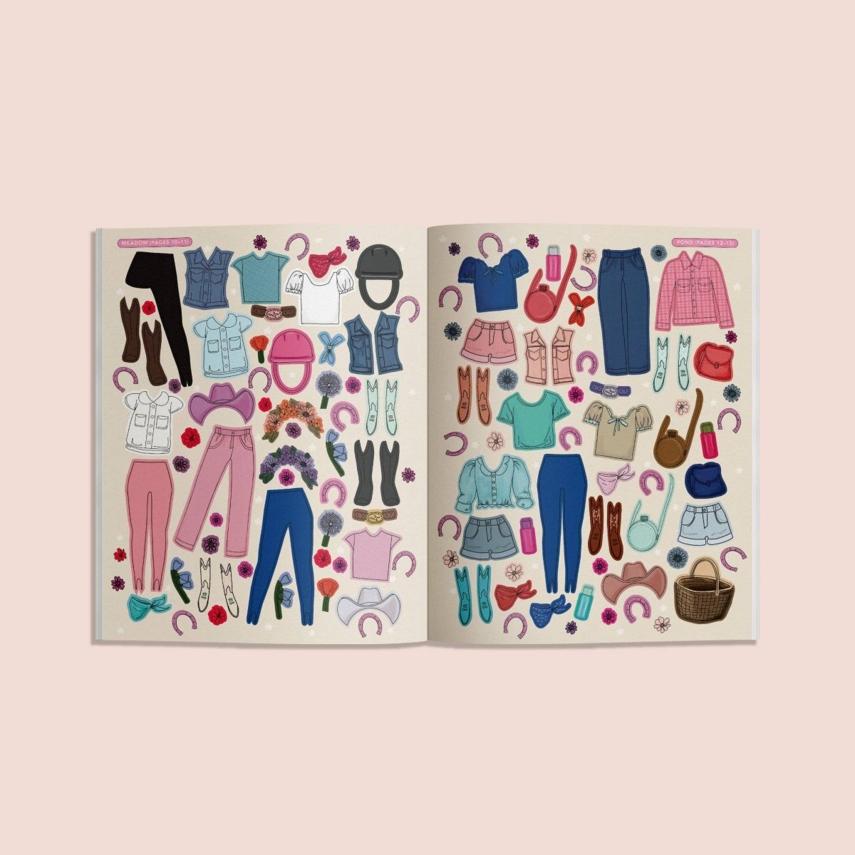 My Fancy Sticker Storybook: Horses & Ponies - Paige Tate & Co. Stickers sold by Rosebud & Jo