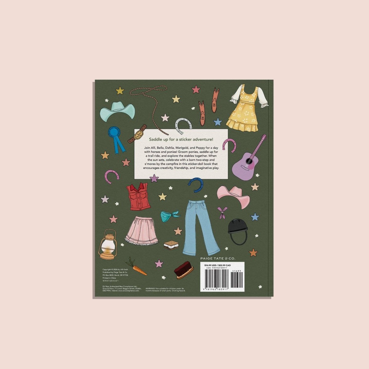 My Fancy Sticker Storybook: Horses & Ponies - Paige Tate & Co. Stickers sold by Rosebud & Jo