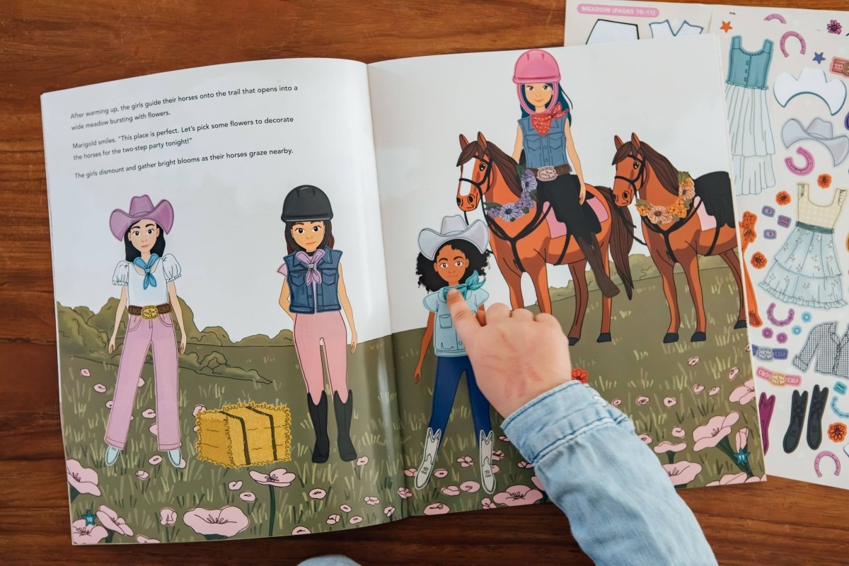 My Fancy Sticker Storybook: Horses & Ponies - Paige Tate & Co. Stickers sold by Rosebud & Jo