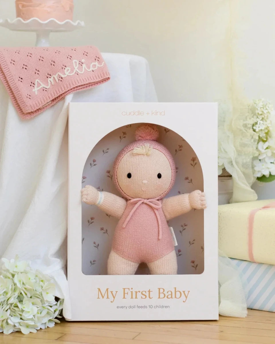My First Baby - Rose - Cuddle + Kind Toys sold by Rosebud & Jo