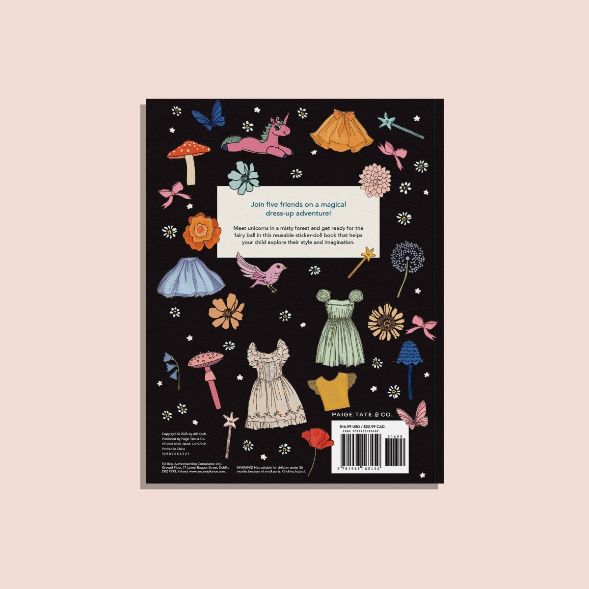 My Sticker Storybook: Fairies and Unicorns - Paige Tate & Co. Art sold by Rosebud & Jo