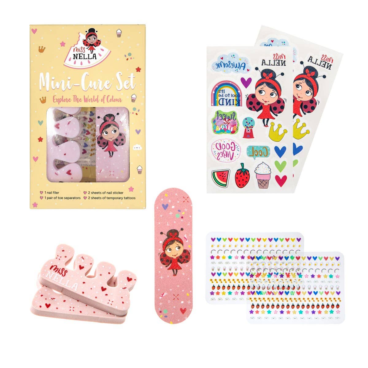 Nails And Accessories Set Manicure Kit For Children - Miss Nella US Skincare sold by Rosebud & Jo