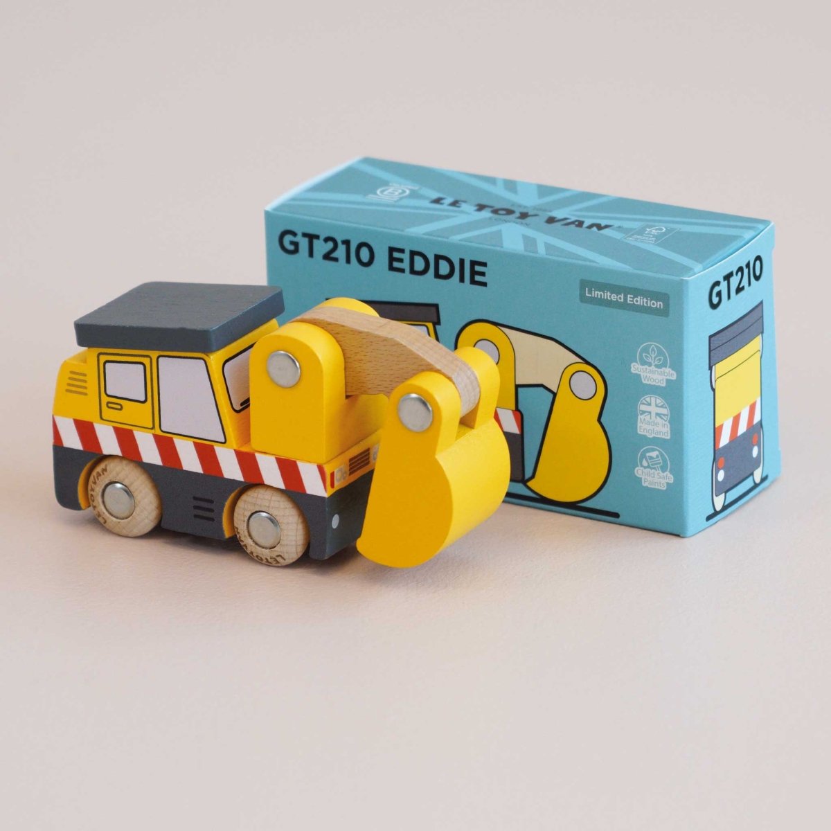 No. 37 GT210 Eddie Wooden Excavator - Le Toy Van, Inc. Toys sold by Rosebud & Jo
