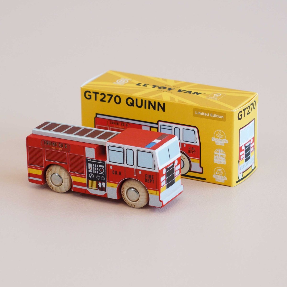 No. 44 GT270 Quinn Fire Engine - Le Toy Van, Inc. Toys sold by Rosebud & Jo