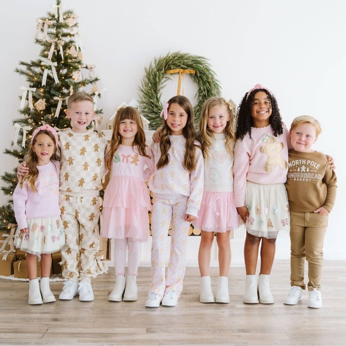 North Pole Gingerbread Christmas Sweatshirt - Sweet Wink Tops sold by Rosebud & Jo
