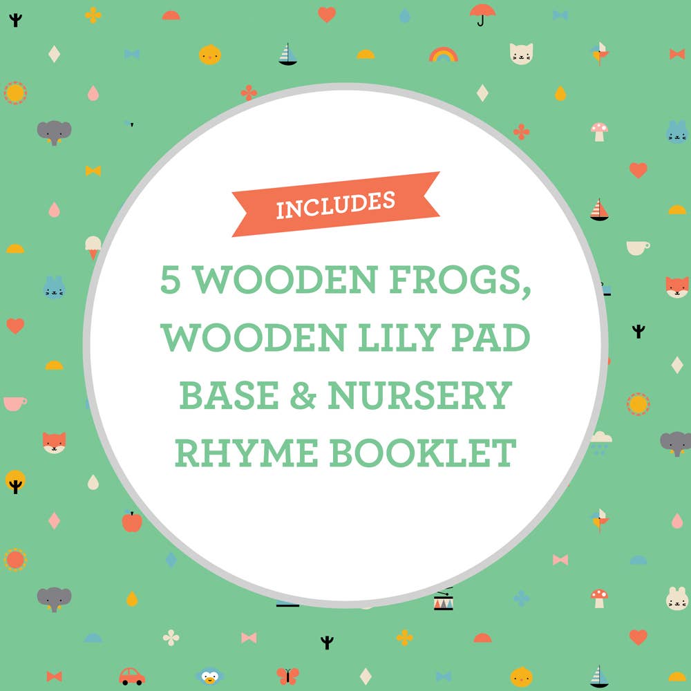 Nursery Counting Puzzle: Five Little Speckled Frogs - Chronicle Books Toys sold by Rosebud & Jo