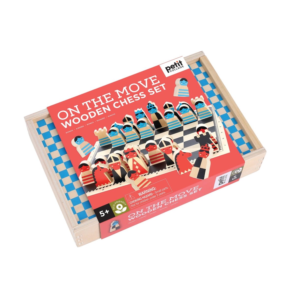 On the Move Wooden Chess Set - Chronicle Books Toy sold by Rosebud & Jo