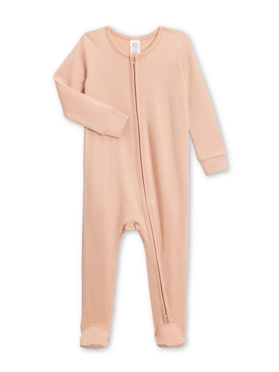 Organic Baby Peyton Zipper Sleeper - Colored Organics sold by Rosebud & Jo