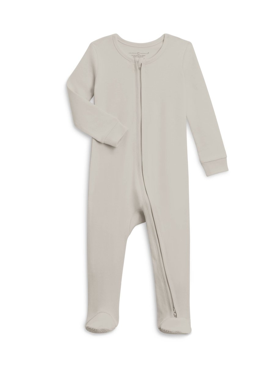 Organic Baby Peyton Zipper Sleeper - Colored Organics sold by Rosebud & Jo
