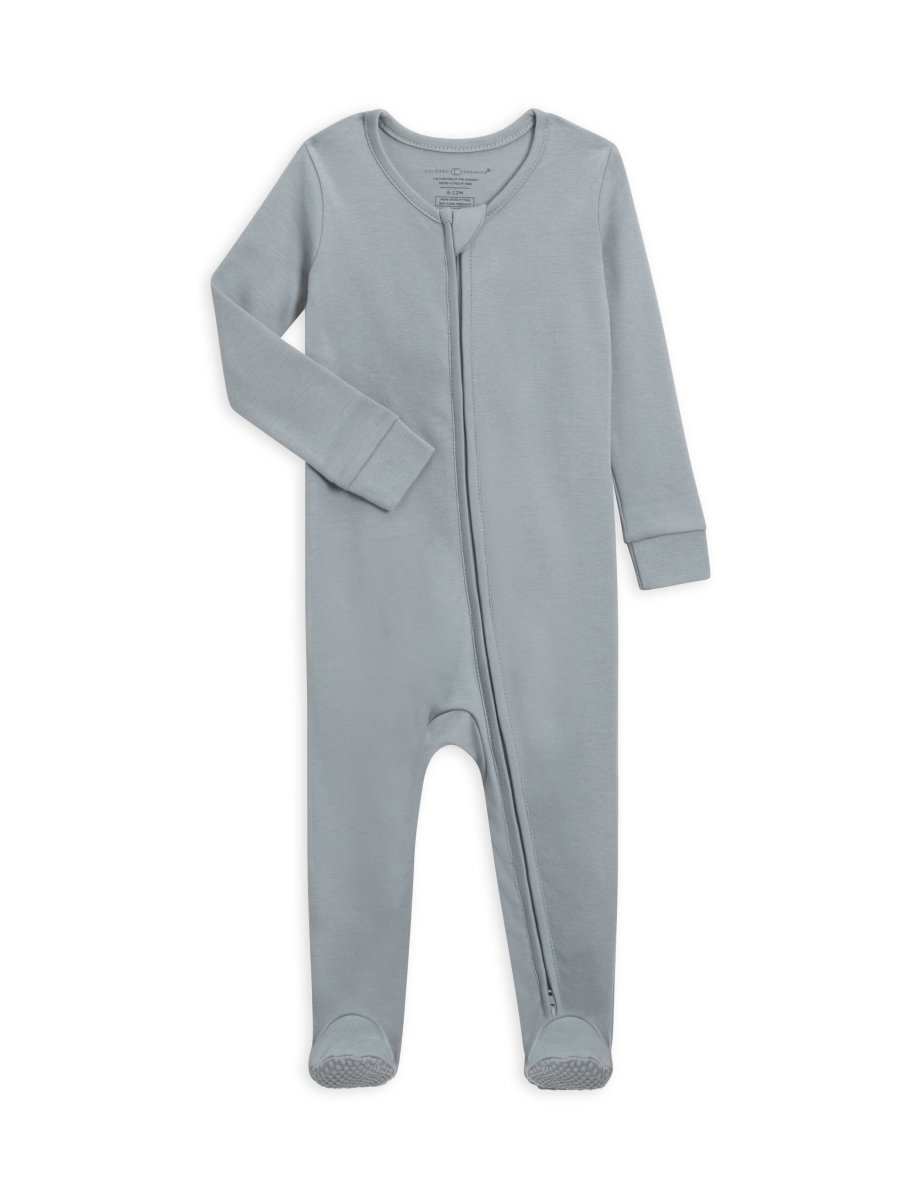 Organic Baby Peyton Zipper Sleeper - Colored Organics sold by Rosebud & Jo