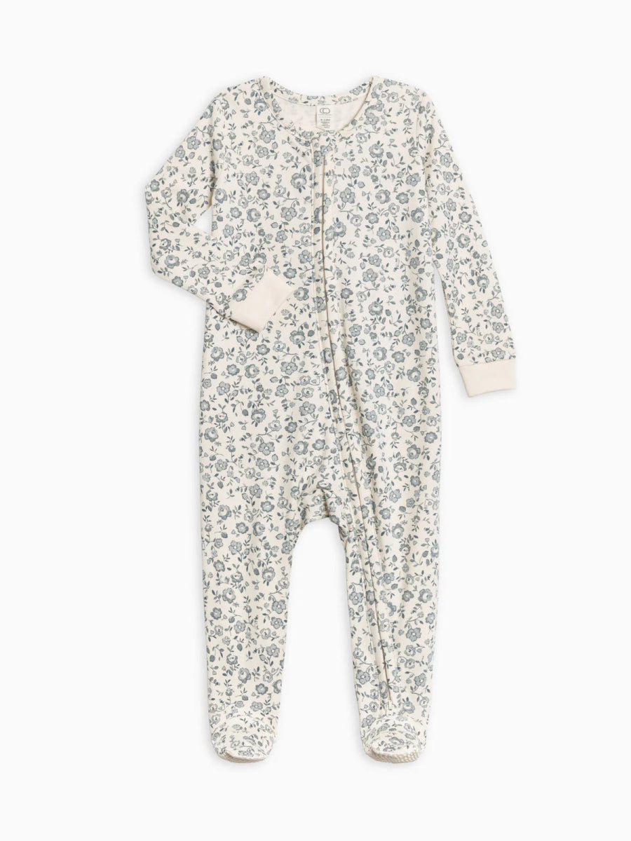 Organic Baby Peyton Zipper Sleeper - Colored Organics sold by Rosebud & Jo
