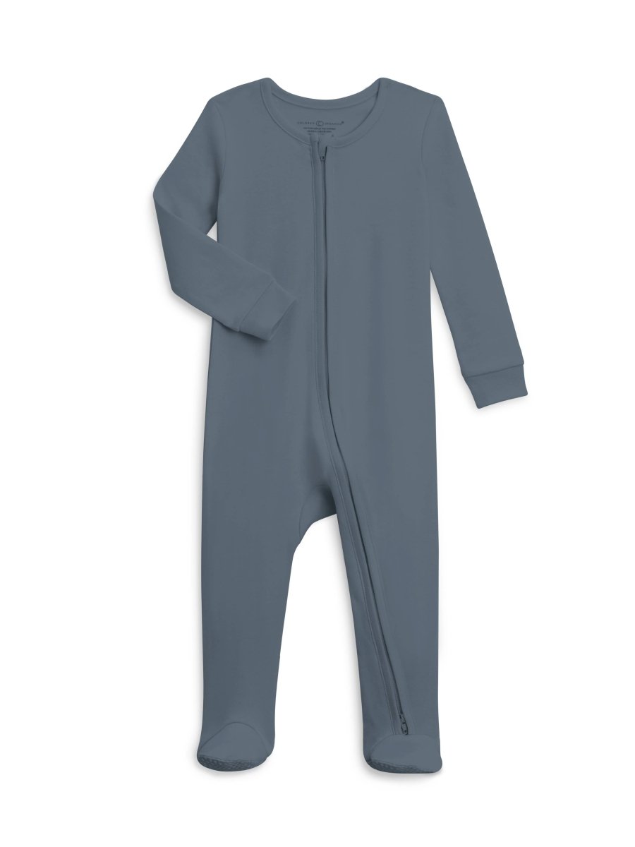 Organic Baby Peyton Zipper Sleeper - Colored Organics sold by Rosebud & Jo