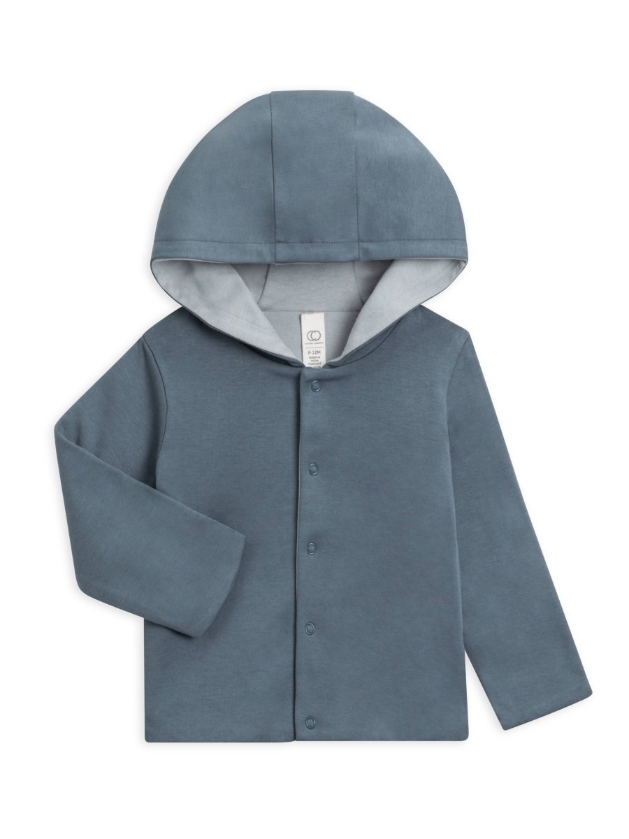Organic Baby Taylor Reversible Hoodie - Colored Organics sold by Rosebud & Jo