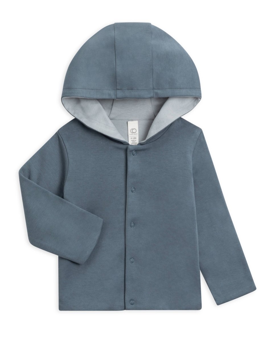 Organic Baby Taylor Reversible Hoodie - Colored Organics sold by Rosebud & Jo