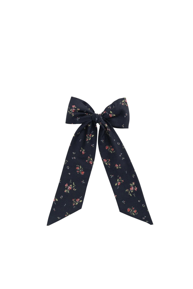 Organic Cotton Alora Bow - Bianca Noir - Jamie Kay Hair Accessory sold by Rosebud & Jo