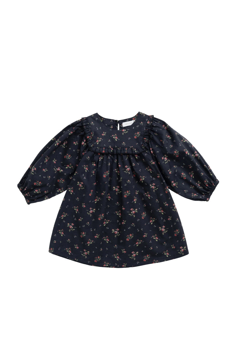 Organic Cotton Amira Dress - Bianca Noir - Jamie Kay Baby & Toddler Clothing sold by Rosebud & Jo