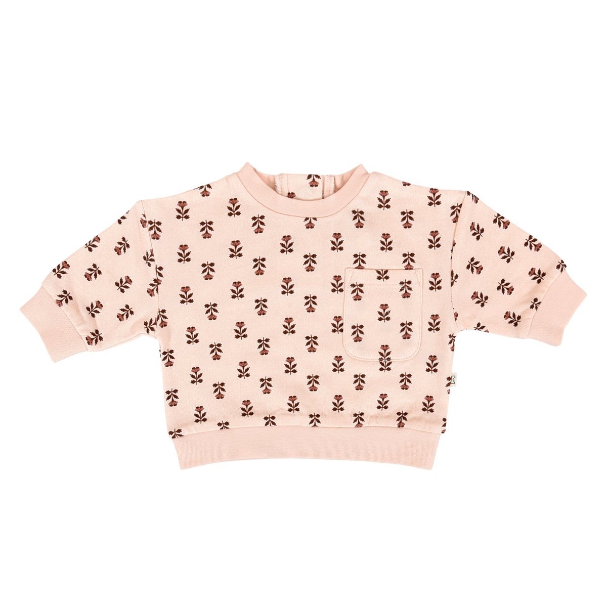 Organic French Terry Sweatshirt in Wild Rose - Dear Hayden Baby & Toddler Clothing sold by Rosebud & Jo