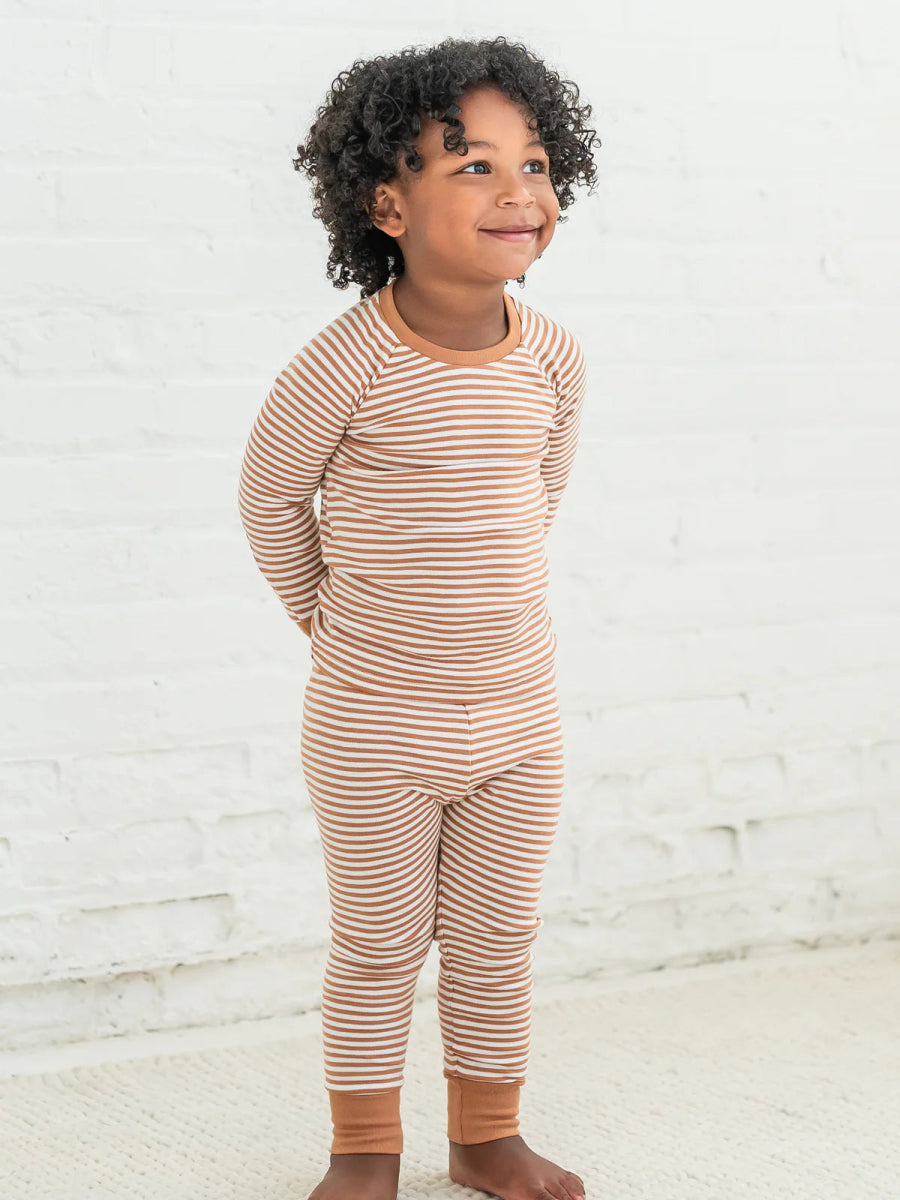 Organic Long Sleeve Jammies - Colored Organics sold by Rosebud & Jo