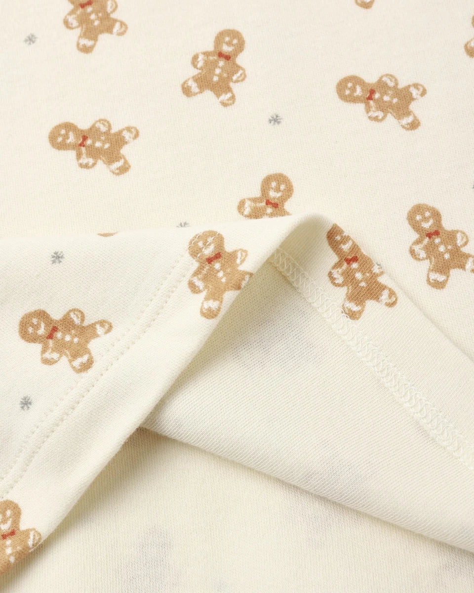 Organic Long Sleeve Pajama Set Gingerbread - Rylee + Cru Pajamas sold by Rosebud & Jo