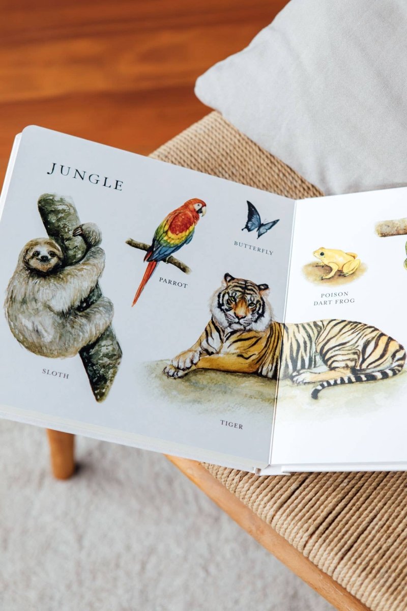 Our Big Book of Animals (Board Book) - Paige Tate & Co. Books sold by Rosebud & Jo