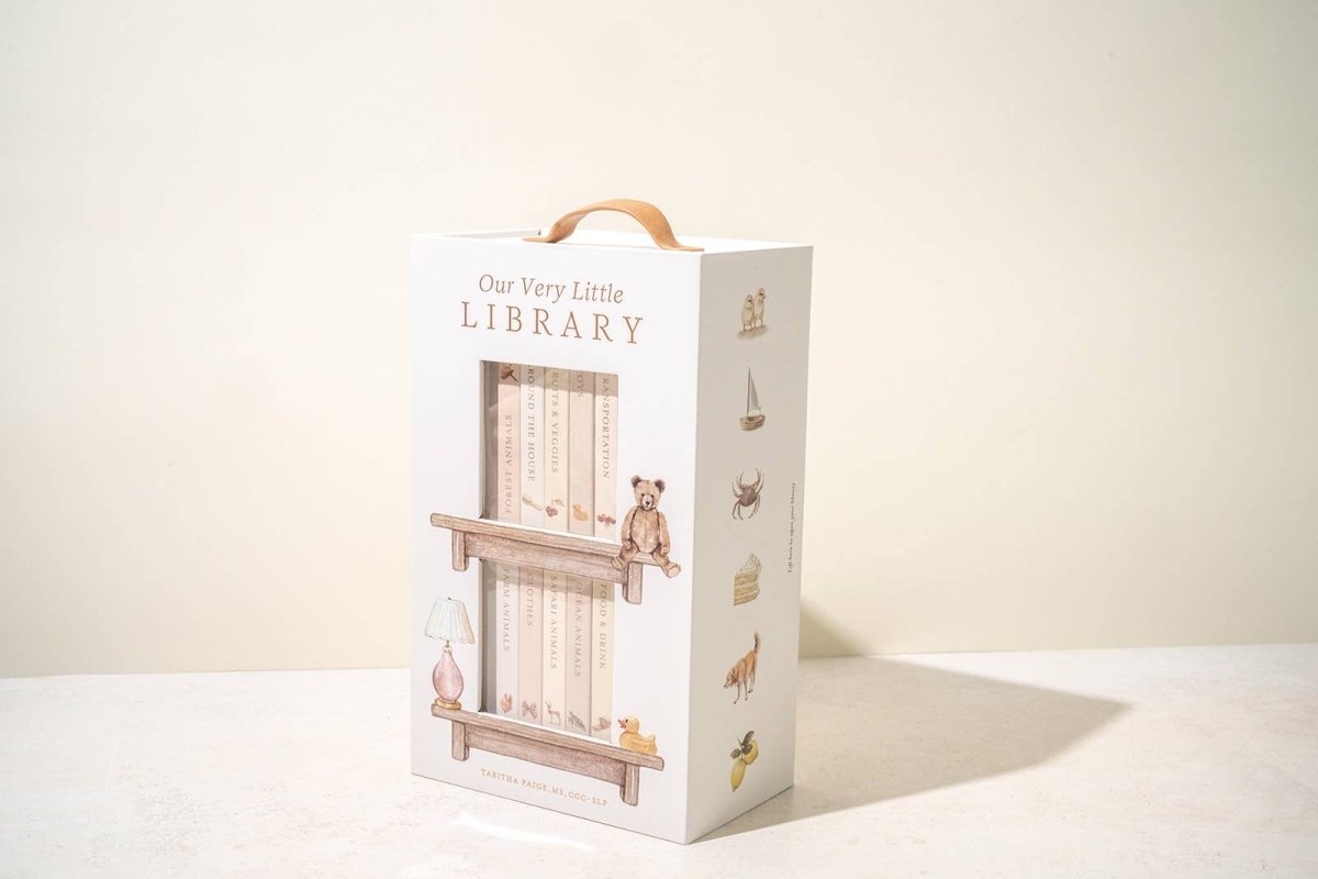 Our Very Little Library Board Book Set - Paige Tate & Co. Book sold by Rosebud & Jo
