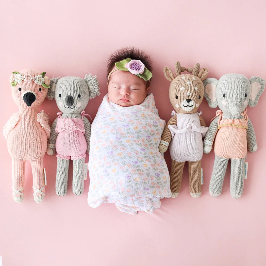 Penelope the Flamingo - Cuddle + Kind Toys sold by Rosebud & Jo
