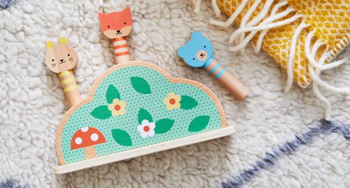 Petit Friends Wooden Pop - Up Toy - Chronicle Books Toy sold by Rosebud & Jo