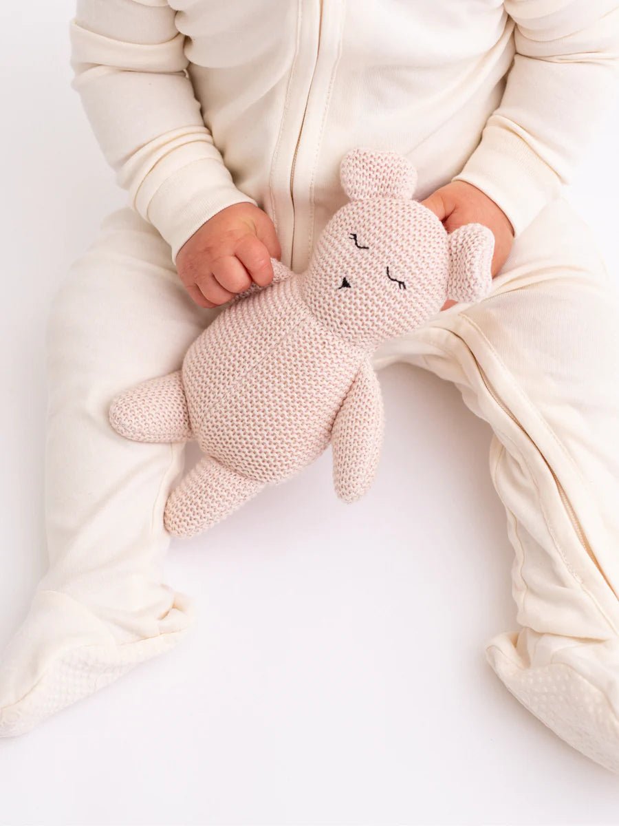 Peyton Zipper Sleeper in Ivory - Colored Organics Baby & Toddler Clothing sold by Rosebud & Jo