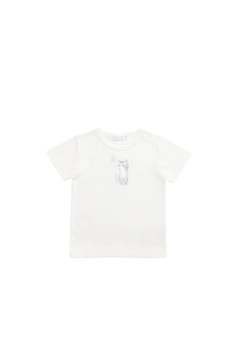 Pima Cotton Aude Tee - Little Moon Parchment - Jamie Kay Baby & Toddler Clothing sold by Rosebud & Jo