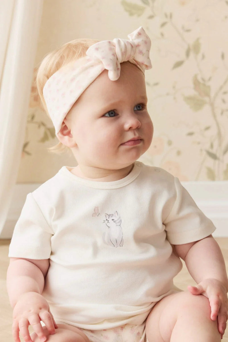 Pima Cotton Aude Tee - Little Moon Parchment - Jamie Kay Baby & Toddler Clothing sold by Rosebud & Jo