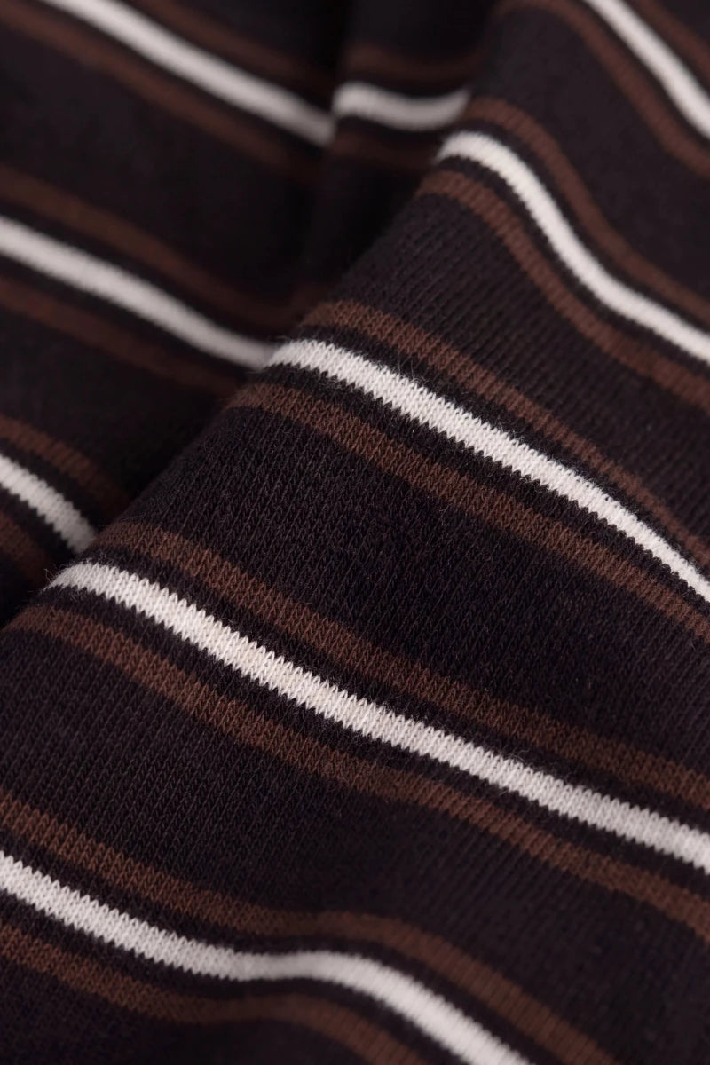 Pima Cotton Edward Long Sleeve Top - Courtside Stripe - Jamie Kay Tops sold by Rosebud & Jo
