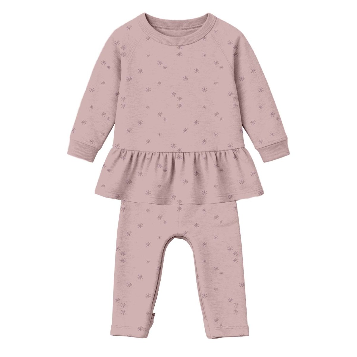 Pink Ruffled Sweatsuit Set - gunamuna Baby & Toddler Clothing sold by Rosebud & Jo