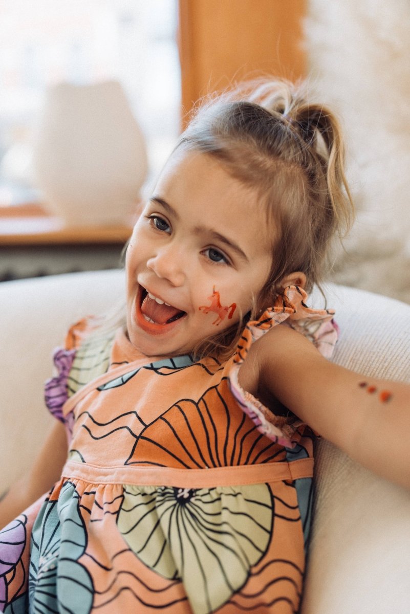Pink Unicorn Temporary Tattoos for Kids - Saint & Company Toys sold by Rosebud & Jo