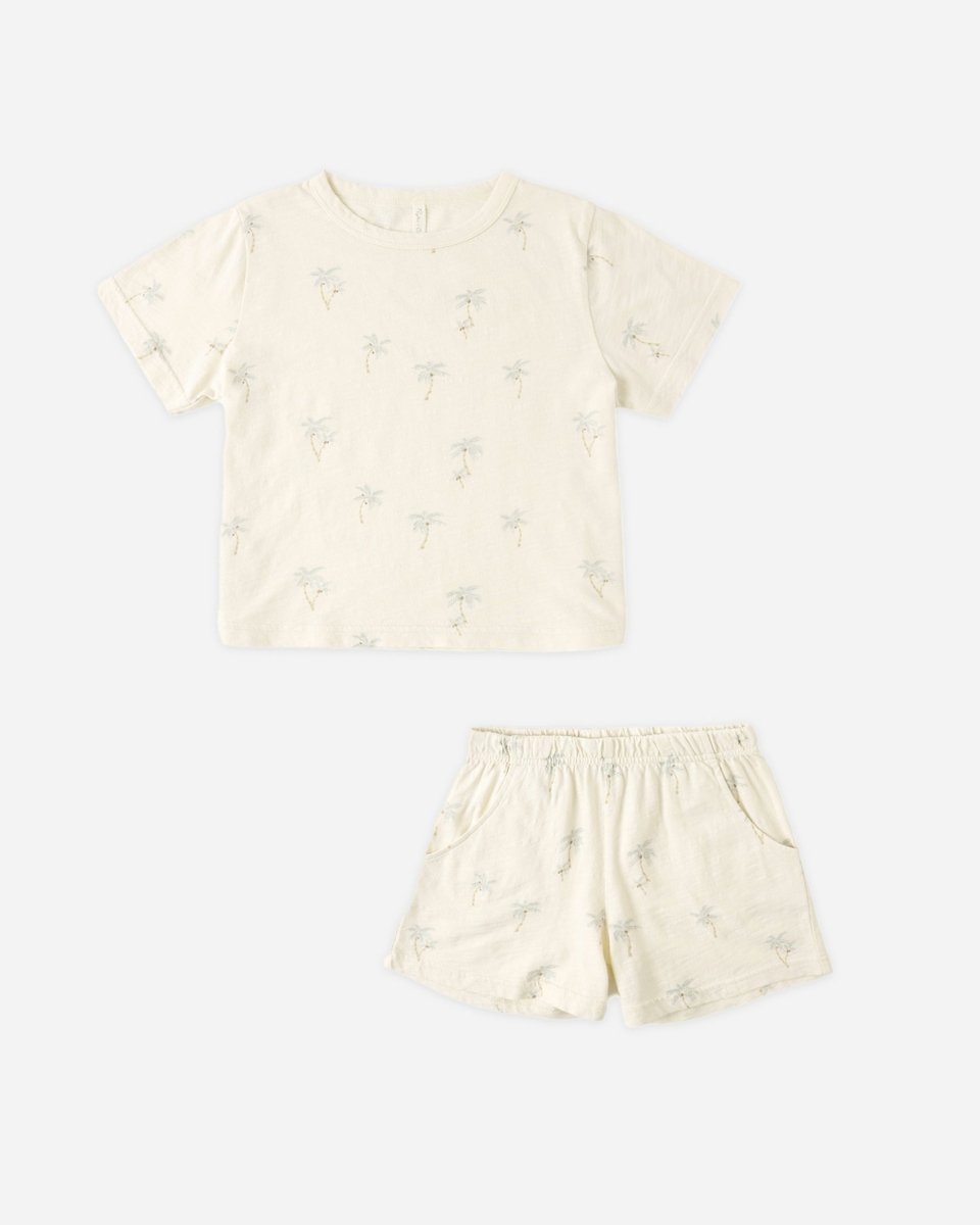 Play Set || Palms - Rylee + Cru Top & Bottom Set sold by Rosebud & Jo