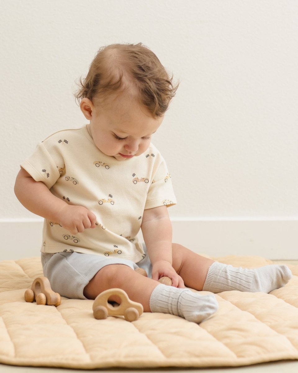 Play Short || Sky - Quincy Mae Bottoms sold by Rosebud & Jo