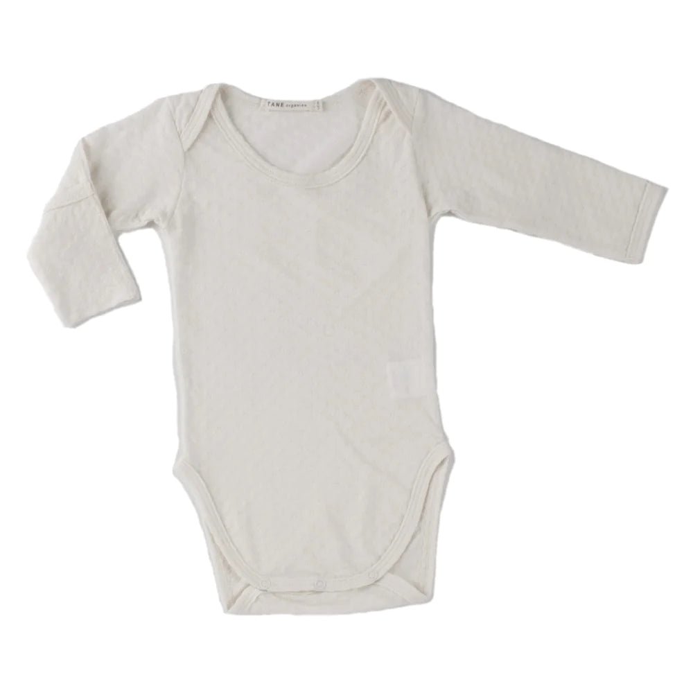 Pointelle Onesie with Handcovers - TANE Baby & Toddler Clothing sold by Rosebud & Jo
