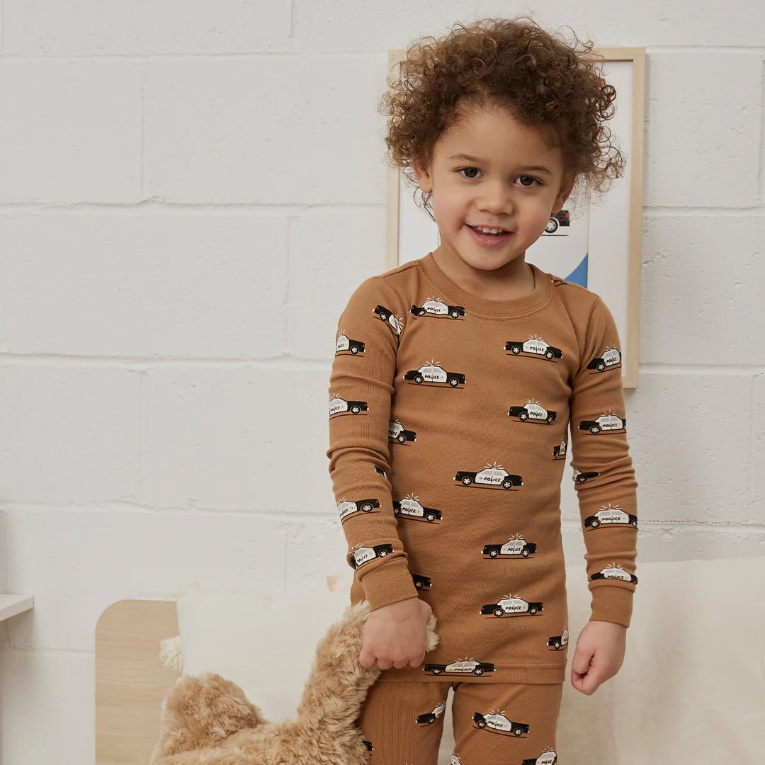 Police Car Pajama Set - Petite Lem Baby & Toddler Clothing sold by Rosebud & Jo