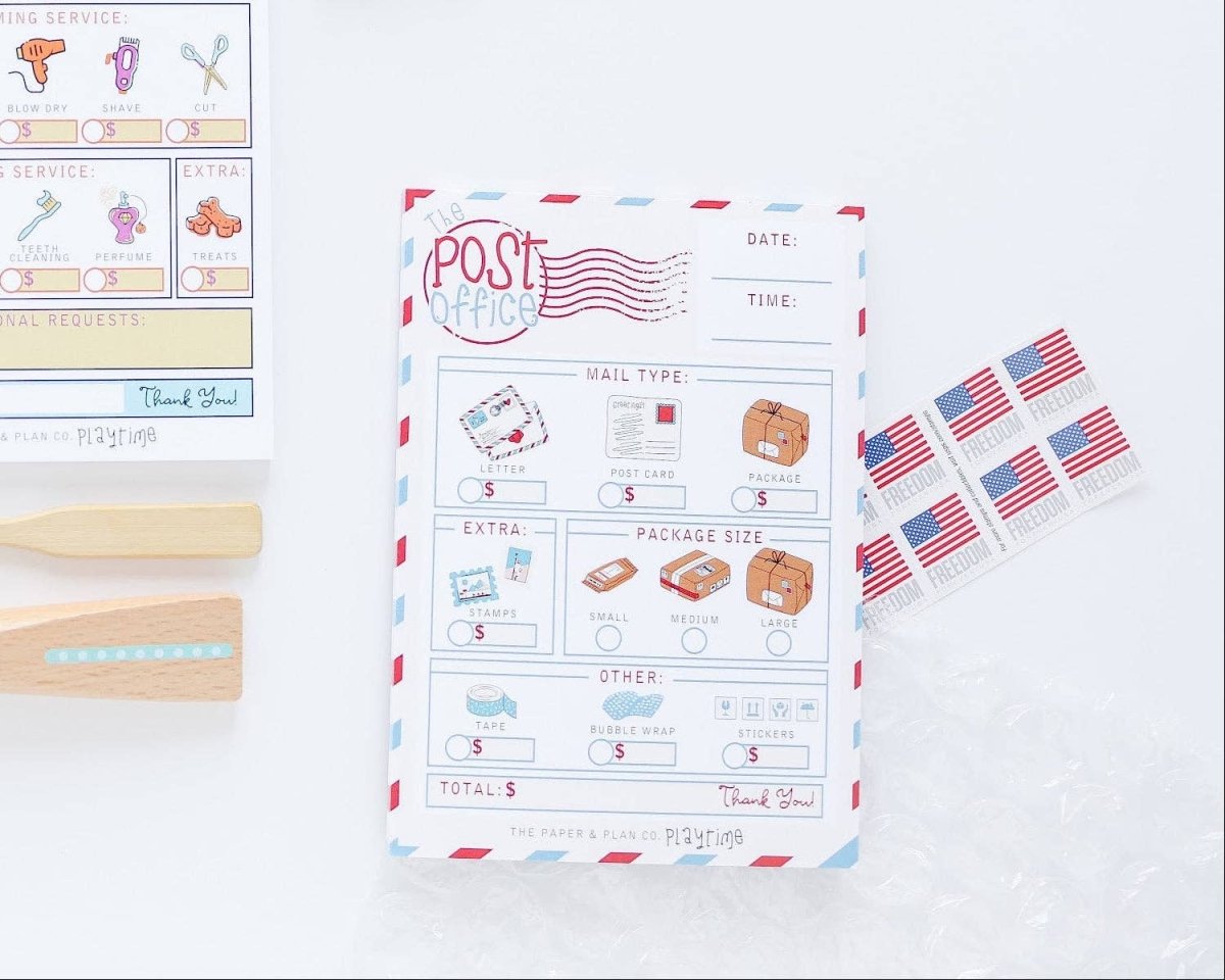 Post Office Playtime Pad® - The Paper and Plan Co. Toys sold by Rosebud & Jo